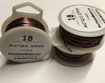18 gauge Antique Copper Craft Wire 21 ft Made in USA