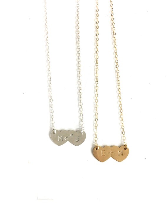 Couples Necklace Bridal Shower Gift Personalized Necklace