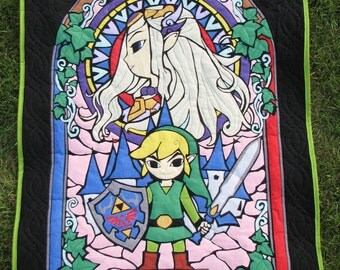 Legend of Zelda Stained Glass Quilt