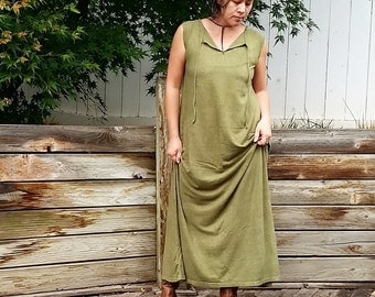 Wildwood peasant maxi dress (hemp/organic cotton)