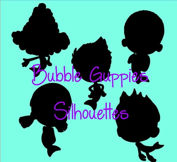 SILHOUETTES 8 Bubble Guppies // Black by MagnoliaLaneMemories