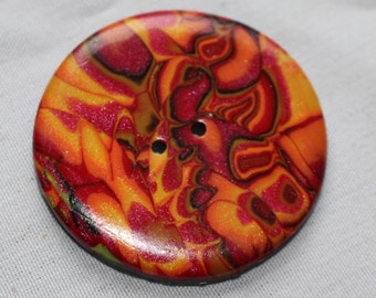 Extra Large Fire Flame Buttons 2 inch No. 50