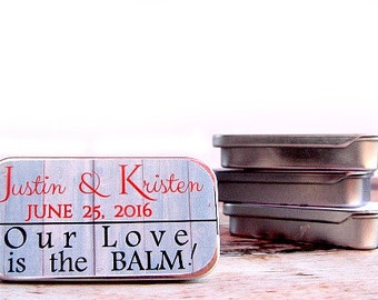 Custom Wedding Favors – Custom Lip Balm – Wedding Guest Gifts – Personalized Favors – Inexpensive Wedding Favors – Unique Wedding Favor Idea