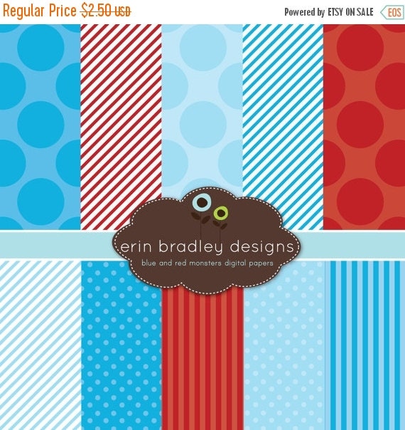 SALE Digital Paper Pack Personal and by ErinBradleyDesigns on Etsy