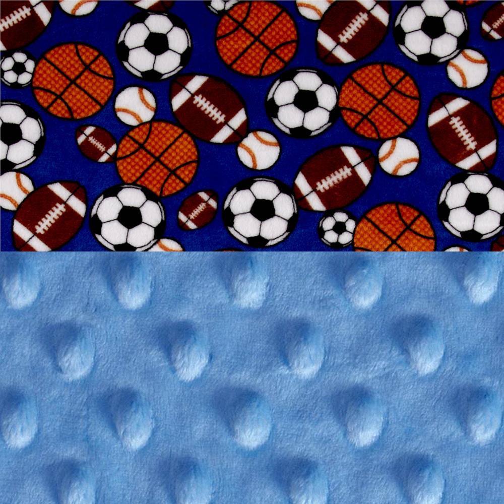 Minky Baby Blanket Boy Personalized Baby Blanket Sports
