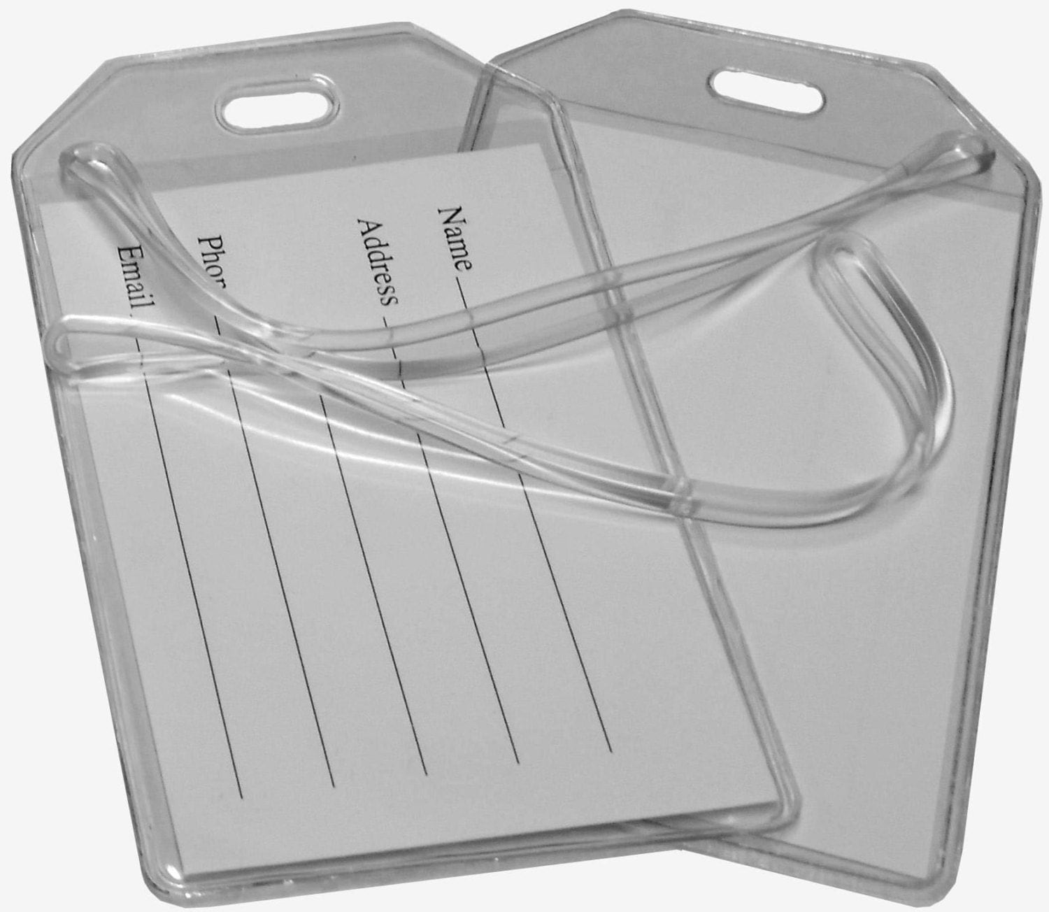 clear luggage tag clear luggage tag