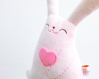 Pink stuffed bunny, easter bunny, rabbit plush, plush bunny, stuffed rabbit, plush toy, stuffed animal, pink rabbit, cute stuffed toy, bunny