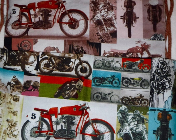 New - Alexander Henry Nicole's Prints Racer Rex Motorcycle Backpack/tote