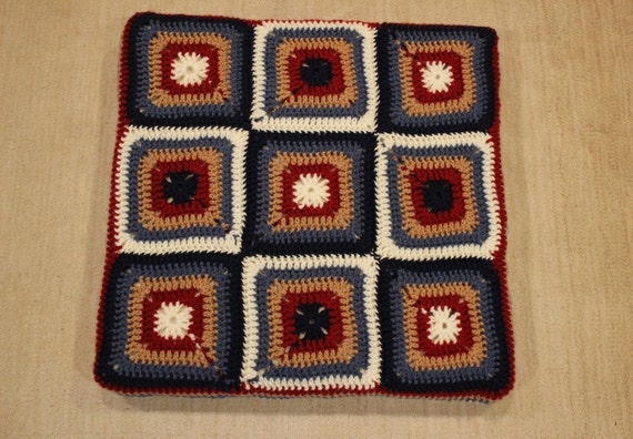 Crochet Pattern for Cushion, Crocheted Pillow Pattern, Meditation Cushion Pat...