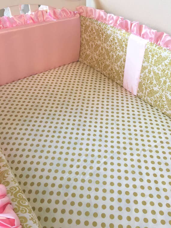 Crib Bumper Pads Baby Bumpers Boutique Crib Bumpers Pink