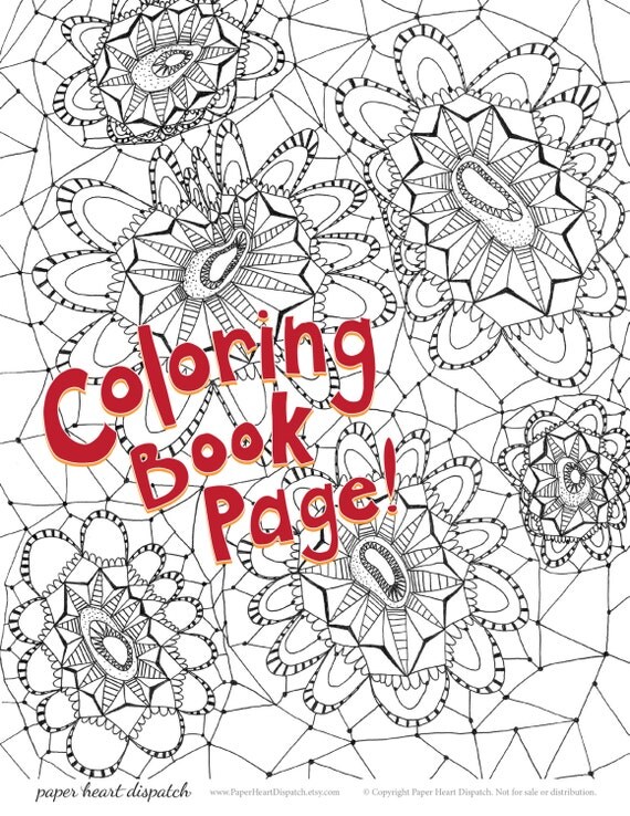 Coloring Book Page Printable Download: Pointy Stripe