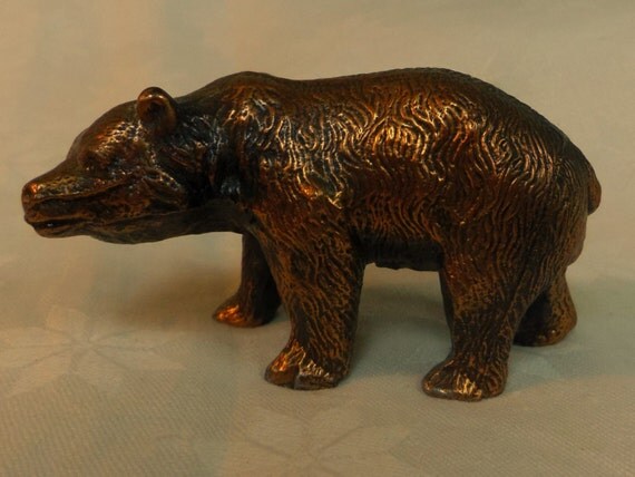 metal bear figurine