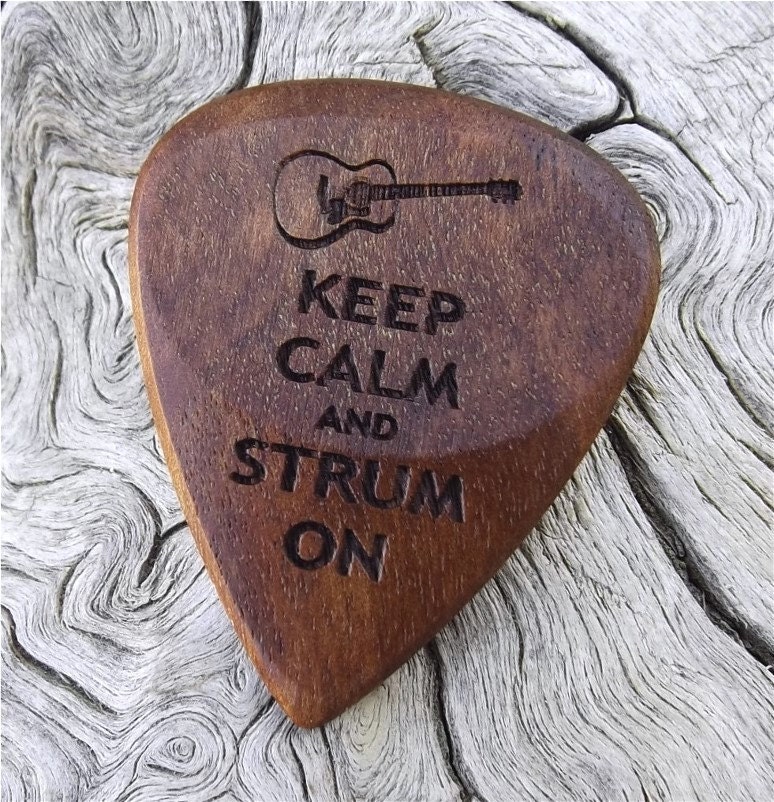 Wood Guitar Pick Premium Quality Handmade With Rustic