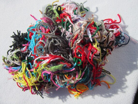 Scraps of Yarn Small Pieces of Yarn for by crochetedbycharlene