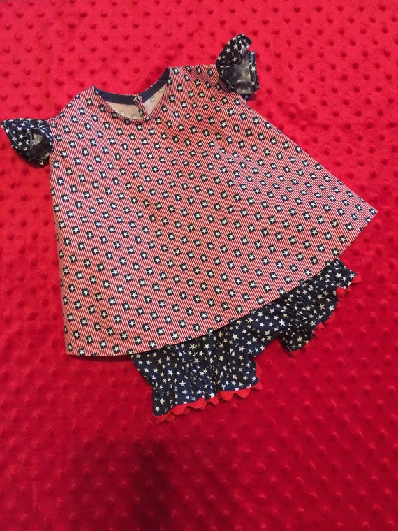red white and blue infant outfits