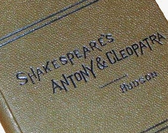 RARE 1881 First Edition - Antony and Cleopatra by Shakespeare - Beautiful Antique Collectible Classic Hardcover Book