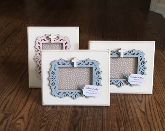 Personalized Baptism Frame Gift, Personalized First Holy Communion Frame Gift, Christening Frame Gift, Personalized Name Frame, Wood Cross