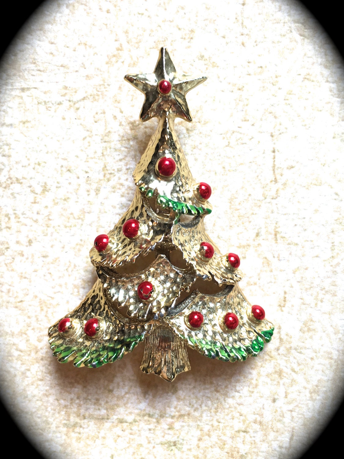 vintage christmas tree brooch christmas tree pin holiday pin vintage christmas tree brooch christmas tree pin holiday pin
