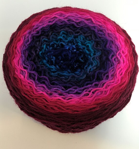 Blurred Lines long color changing yarn fingering weight