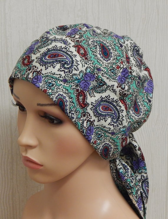 Items similar to Chemotherapy patients head scarf, chemo ...