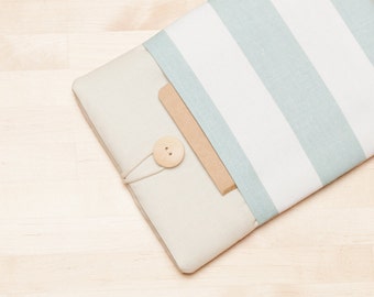 kindle case / Kobo aura HD case / Kindle paperwhite sleeve / kindle fire HD 6 sleeve / kobo glo case - Cream stripes