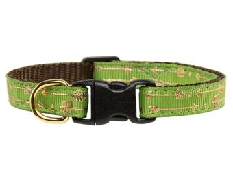 Cat Collar - "The Game Changer" - Metallic Gold Arrow Print