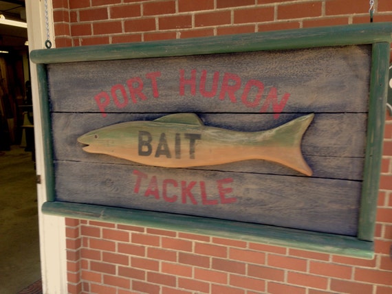 Fishing Tackle &amp; Bait Shop Sign