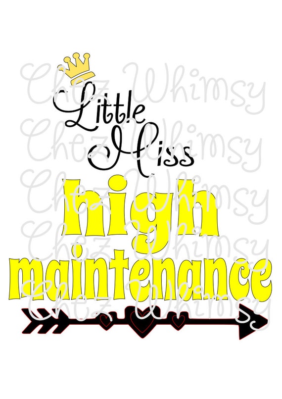 Download Little Miss SVG Little Miss High Maintenance SVG High