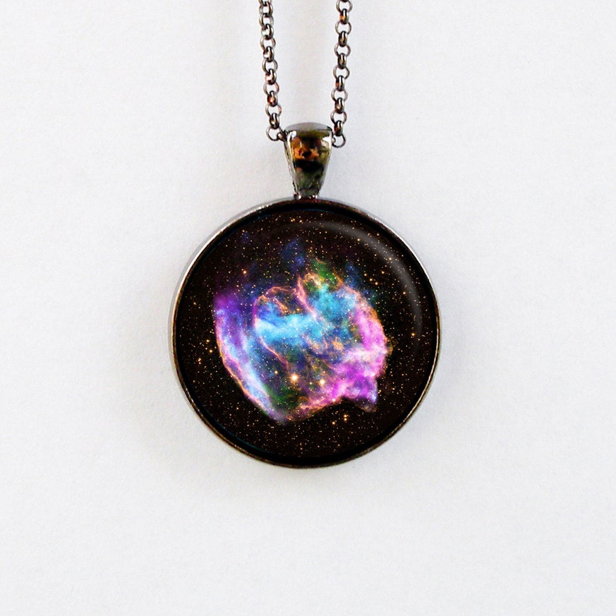 Outer Space Jewelry Astronomy Necklace Galaxy by StarlightBags