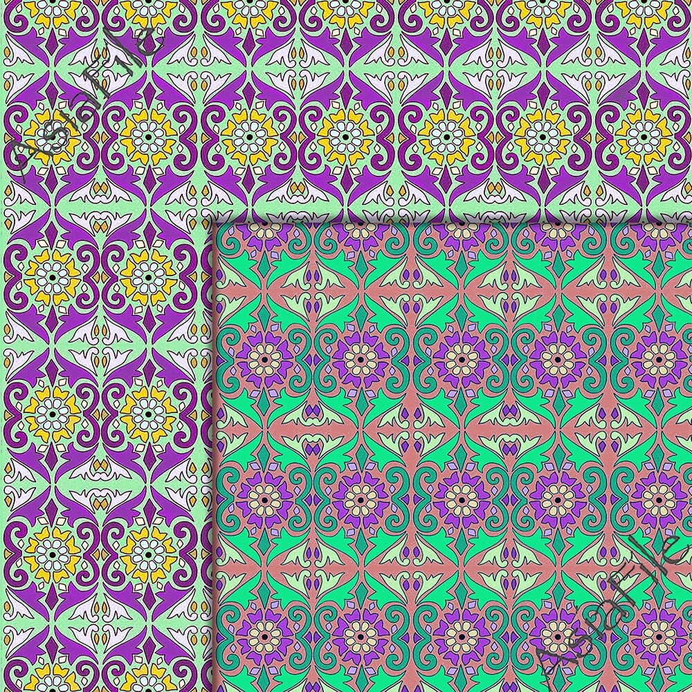 East Indian Designs 12X12 Scrapbook Paper Plus Borders Digital