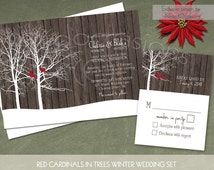 Christmas wedding invitations etsy