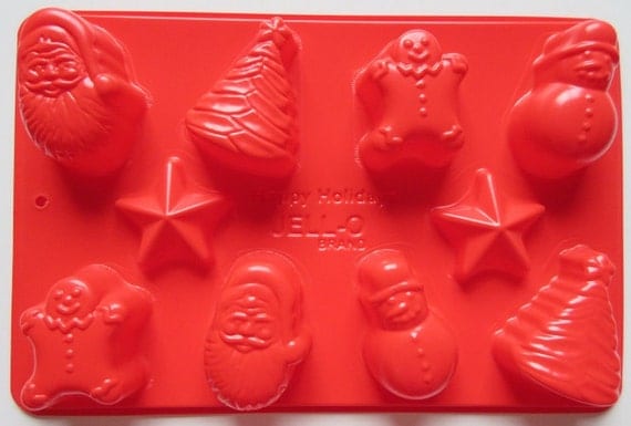 5 Jello Molds, Sports, Patriotic, Christmas Jigglers, Large American Flag, Bunny Rabbit from 