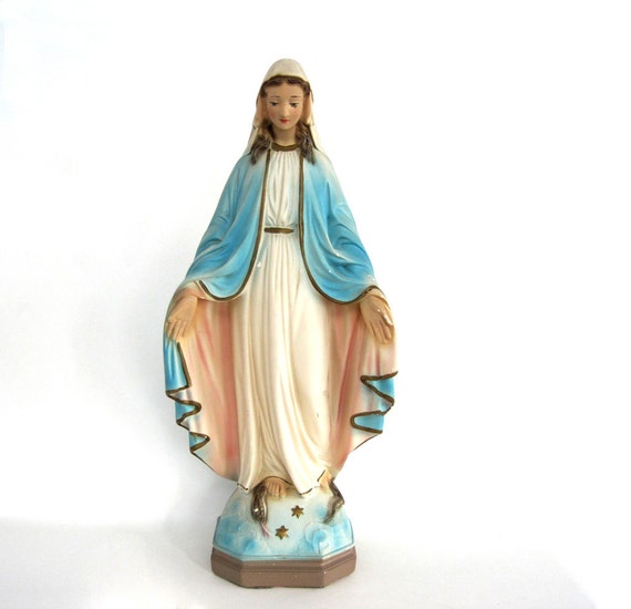 miniature virgin mary statue