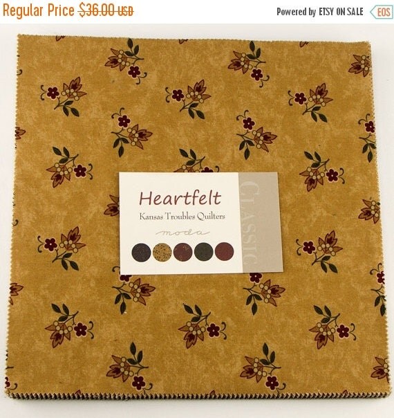 ON SALE Moda Fabric HEARTFELT Kansas Troubles by SeamsSewCharming