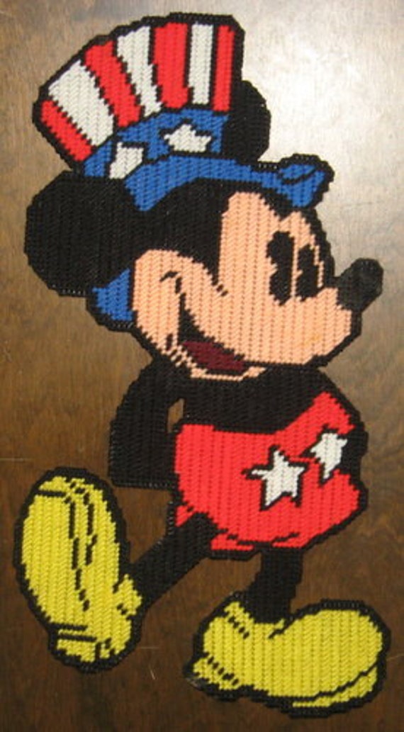 Mickey mouse 1 Plastic Canvas Pattern