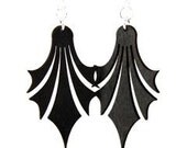 Dropped Points - Wood Earrings