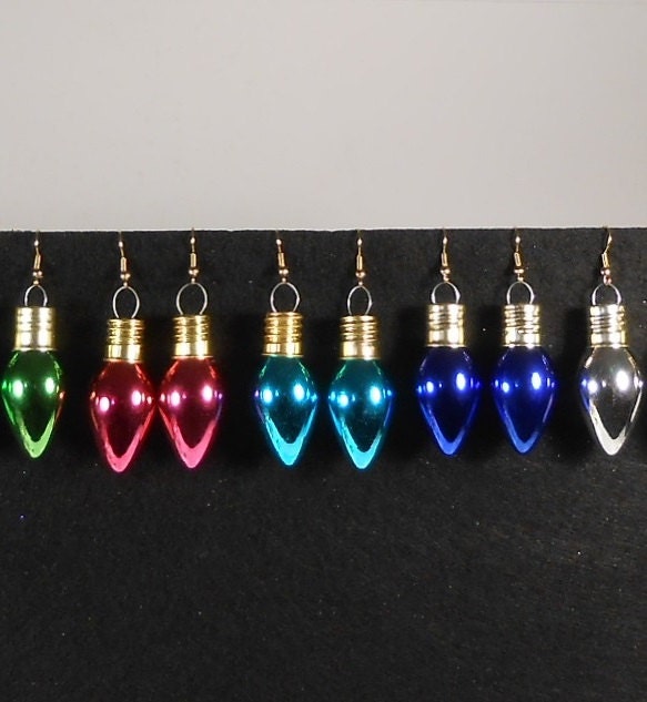 glass light bulb christmas ornament holiday earrings choice glass light bulb christmas ornament holiday earrings choice