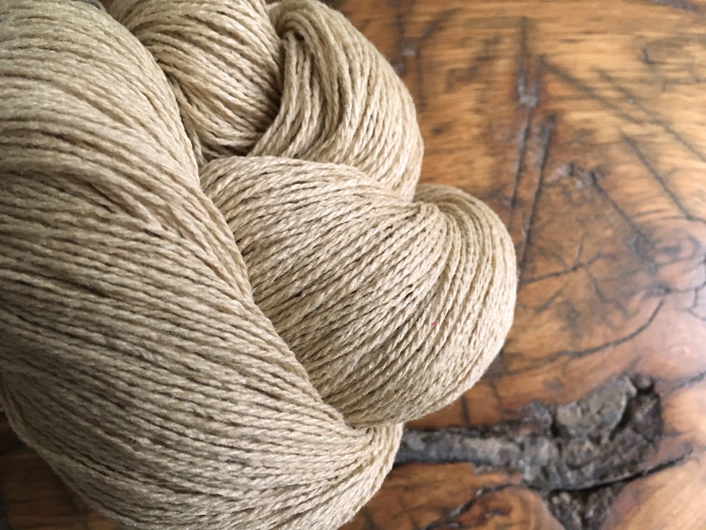 Tussah Silk Noil Yarn 100 Grams Raw Silk Undyed Knitting