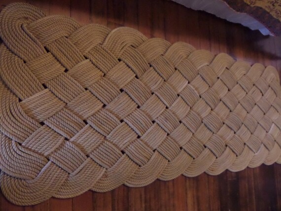 72 x 24 Large Soft Runner Rope Rug Nautical Rustic