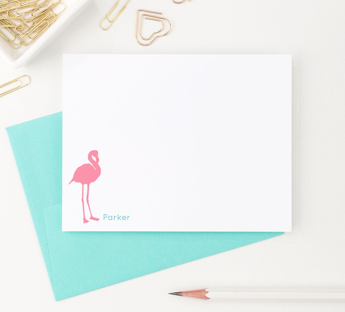 Flamingo Stationery Personalized stationery for girls