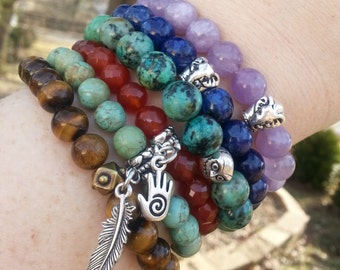 Wholesale Jewelry - Wholesale Set of 20 Yoga Bracelets - 20 Healing Bracelets Wholesale