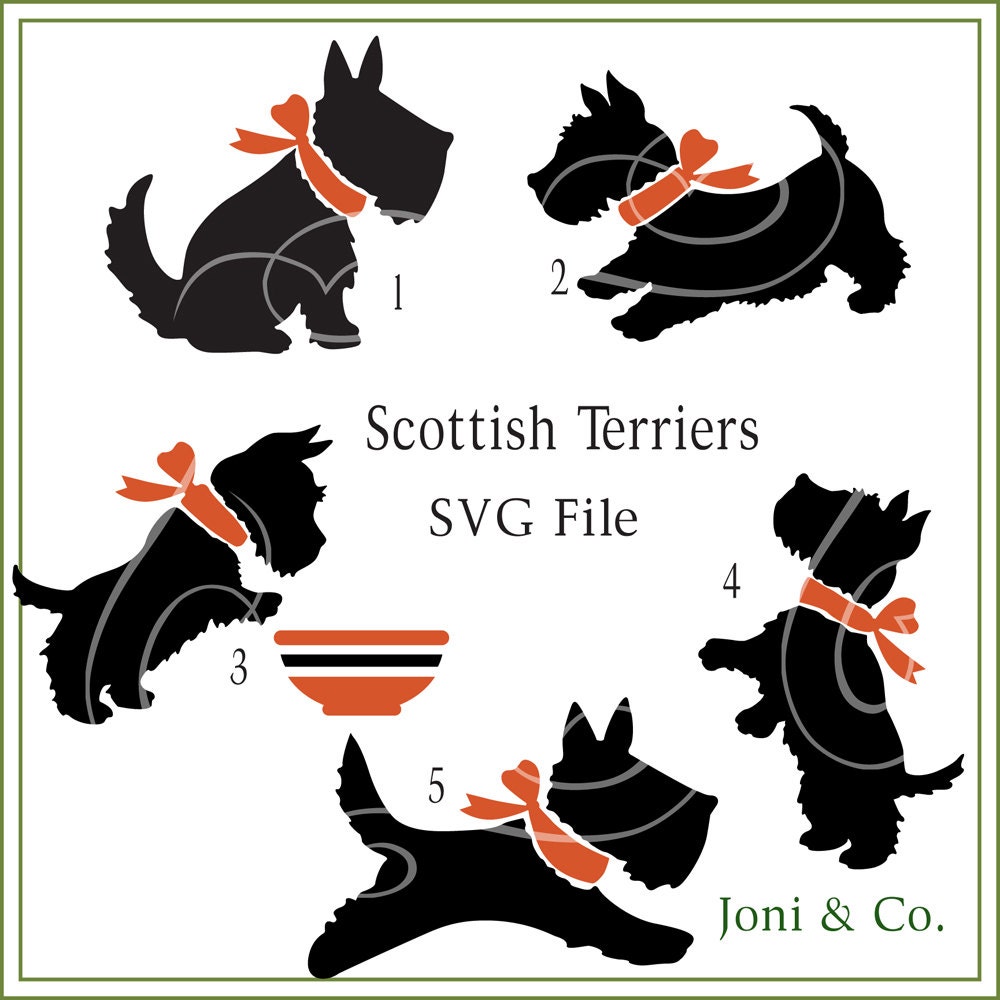 Scotties SVG Scottish Terrier Digital Download Scottie