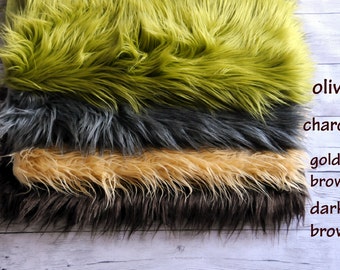 Newborn Photo Prop, 18"x20" Faux Fur, Fur rug, Basket Filler, Faux Fur Fabric, Mongolian Fur, Basket Stuffer, Backdrop