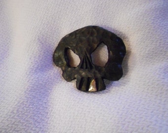 Skull Belt Buckle - Forged Iron- Forged in the Rocky Mountains - "Jolly Roger"
