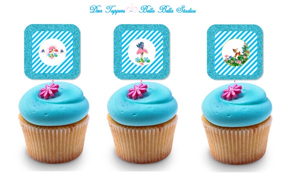 DEER CUPCAKE TOPPERS ~ Printable Instant Download Il_570xn