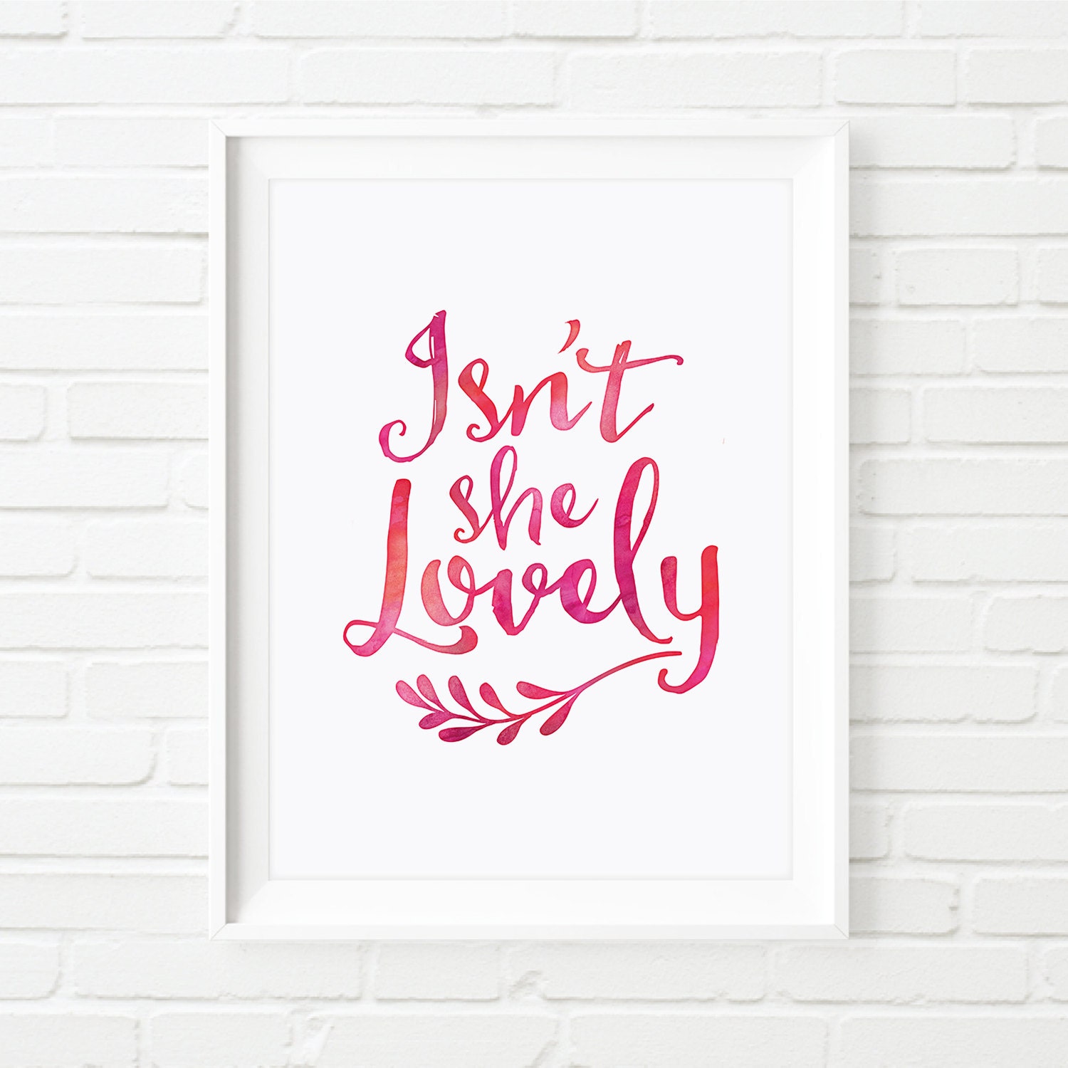 Isnt She Lovely Print Printable Art Printable Quotes 7325