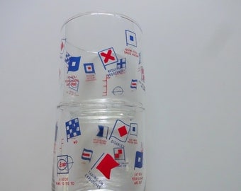 Vintage Pair of Esso Highball Glass 1980s