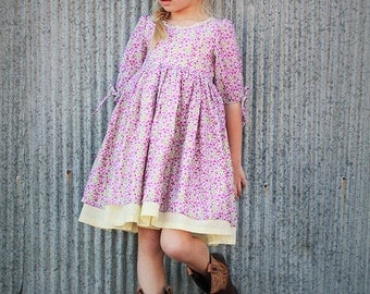 NEW: Maisie Top Dress PDF Pattern & Tutorial, All sizes 2-10 years included