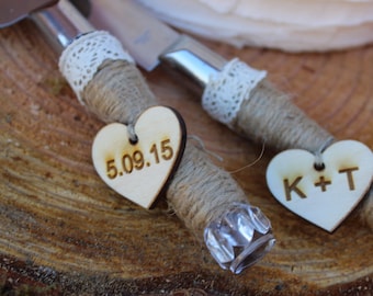 Wedding cake knife, Rustic Wedding Decor, Cake Knife, Cake cutter, Personalized Cake Serving Knife, Cake Cutter Set, Rustic Cake Server Set