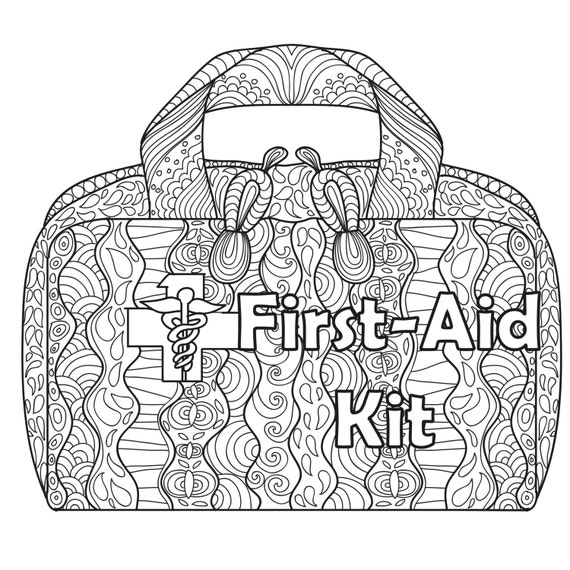 camping supplies coloring pages - photo #29